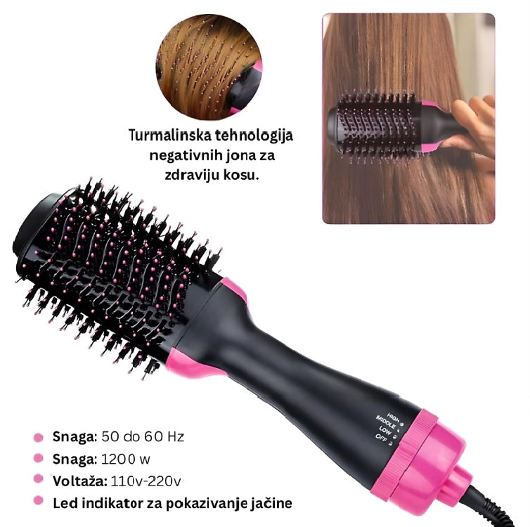 Električna četka za ispravljanje,sušenje i oblikovanje kose